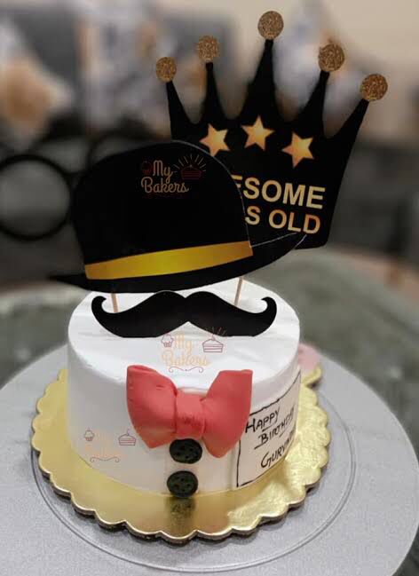 1 Kg Gentlemen Theme Cake